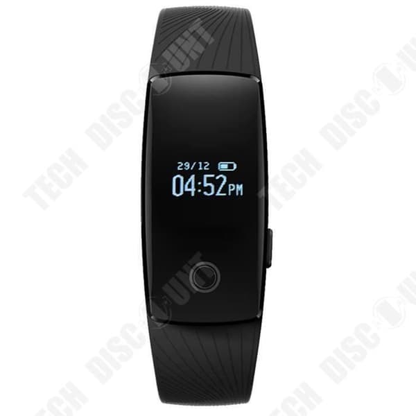 TD® Smart Wristband ID107 Bluetooth 4.0 Sleep Monitor Stegräknare Armband för iOS Android System Svart
