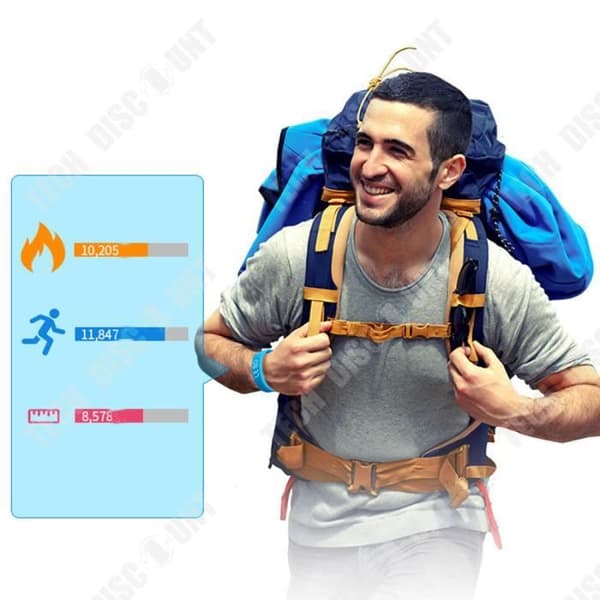 TD® Smart Sports Armband USB Laddning Högkänslig sensor Justerbar design Vattentät multifunktionsklocka