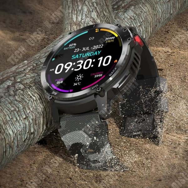 TD® Smart Watch 1,6 tums Bluetooth Call Music Utomhussport stegräknare Tri-proof 3ATM Vattentät