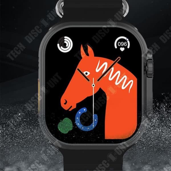 TD® Sports Smart Watch, 2,01 tum, multifunktionell stegräknare Vattentät Puls Blodtryck