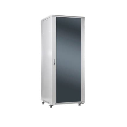 Free-standing 19" cabinet | 22U-60/60NAC | Gray | Max load 800kg; removable and lockable side panels; glass doors; Unass
