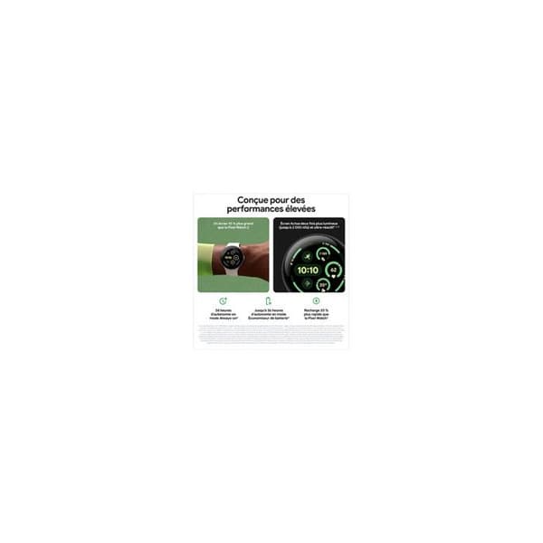 Smartwatch - GOOGLE - PIXEL WATCH 3 - Avancerad hälsospårning - Batteri 307 mAh