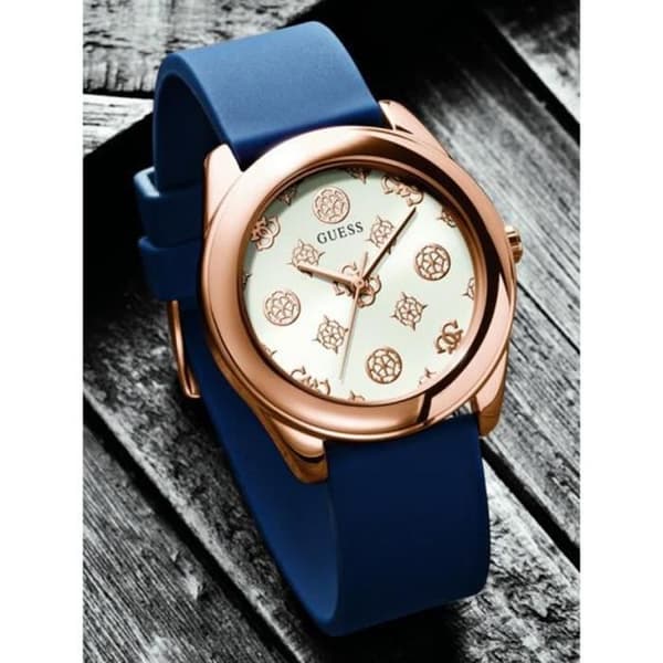 Gissa - Kvinnoarmbandsur - Kvarts - Analog - Blå Silikonrem - GW0107L4