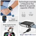 Miniatyrbild 3 av 4: INN Smartklocka 1,91 tum ip68 vattentät bluetooth 5.2 smartwatch sportklocka telefon klocka uppkopplad kvinna man