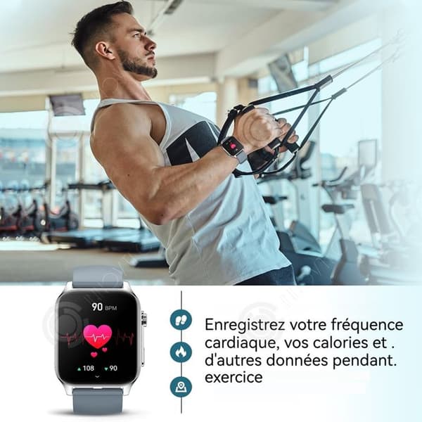 INN Smartklocka 1,91 tum ip68 vattentät bluetooth 5.2 smartwatch sportklocka telefon klocka uppkopplad kvinna man