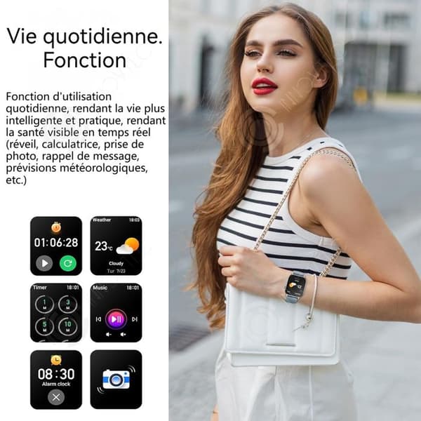 INN Smartklocka 1,91 tum ip68 vattentät bluetooth 5.2 smartwatch sportklocka telefon klocka uppkopplad kvinna man