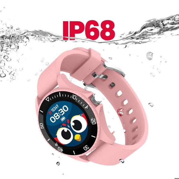 Bluetooth Smartklocka Barn Vattentät IP68 Maxlife Rosa Puder