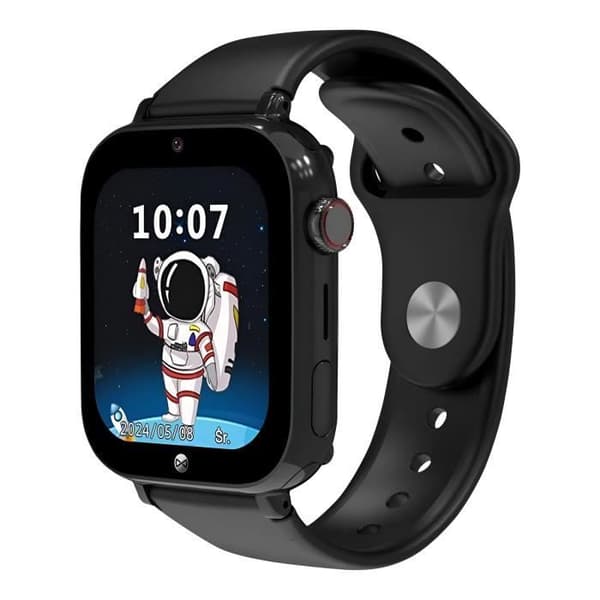 Smartwatch Wifi för barn med GPS och 4G-samtal Look Me Forever Svart