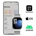 Miniatyrbild 4 av 5: Elegant Smartwatch med Hälsa / Aktivitetsövervakning IP67 Vattentålig Proove Silver