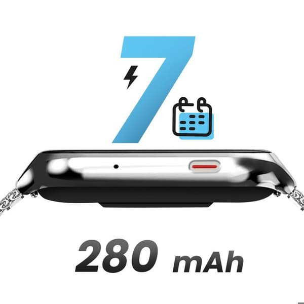 Elegant Smartwatch med Hälsa / Aktivitetsövervakning IP67 Vattentålig Proove Silver