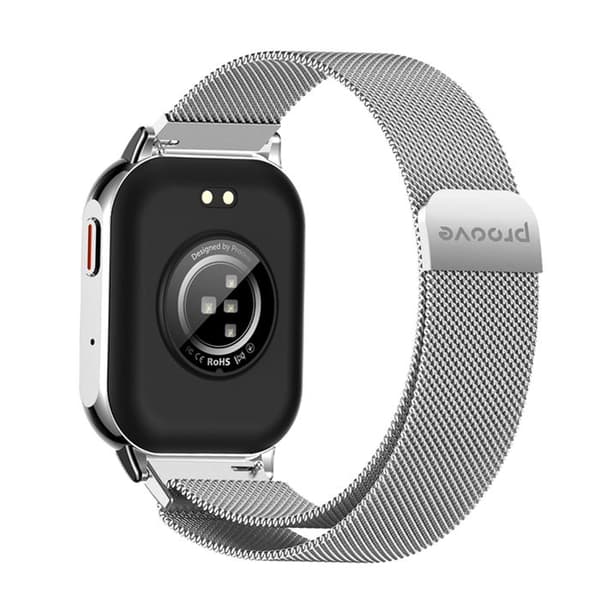 Elegant Smartwatch med Hälsa / Aktivitetsövervakning IP67 Vattentålig Proove Silver