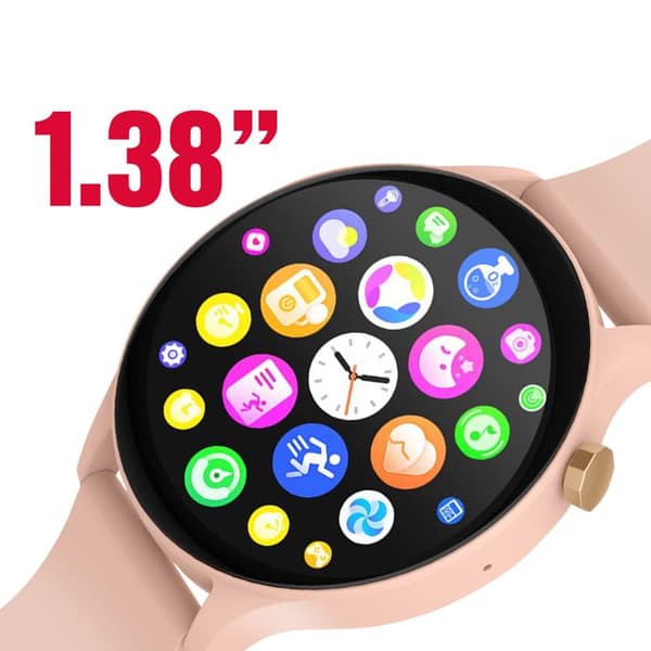 Vattentät Bluetooth Smartklocka IP67 Maxlife Rosa Puder