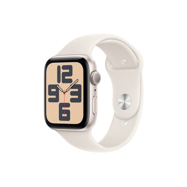 Apple Watch SE (GPS) 2a generation - stjärnljusaluminium - smart klocka med sportband - starlight - 32 GB