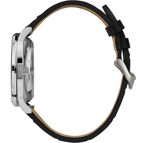 TIMEX - Herrklocka - Automatisk - Analog - Svart läderarmband - TW2U11500