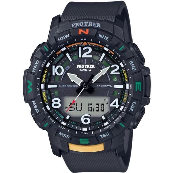 Klocka - CASIO - PRT-B50-1ER - 57,5 mm - Svart
