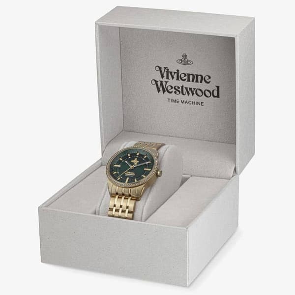 Vivienne Westwood Eastend kultasävyinen kristallikello