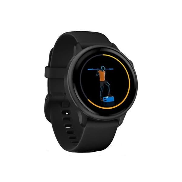 Garmin vívoactive 6 smartklocka, grå bezel med svart hölje