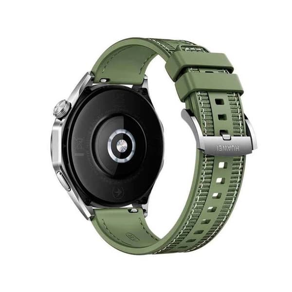 Huawei WATCH GT4 46mm GRÖN WOVEN STRAP ansluten klocka