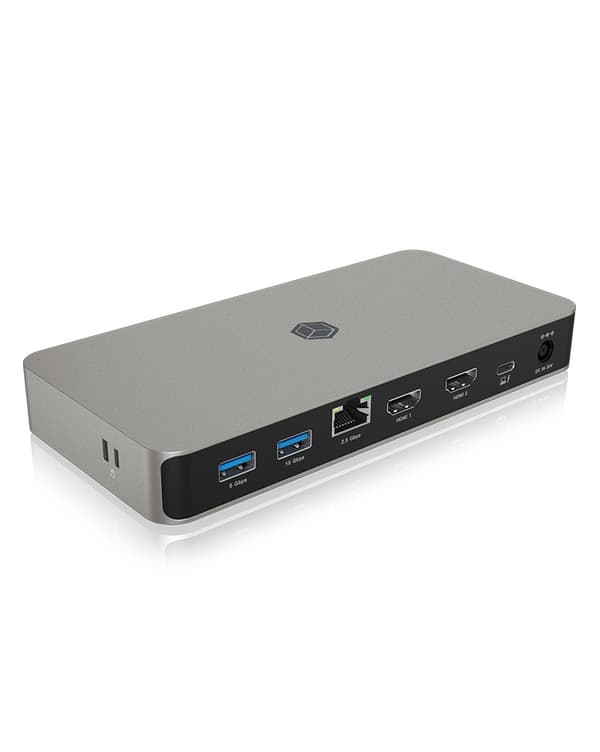 ICY BOX IB-DK2880-C41 - docking station - USB-C - 2 x HDMI - 1GbE