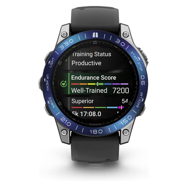 INF Blå & Vit Bezel Ring 47mm AMOLED för Garmin Fenix 8