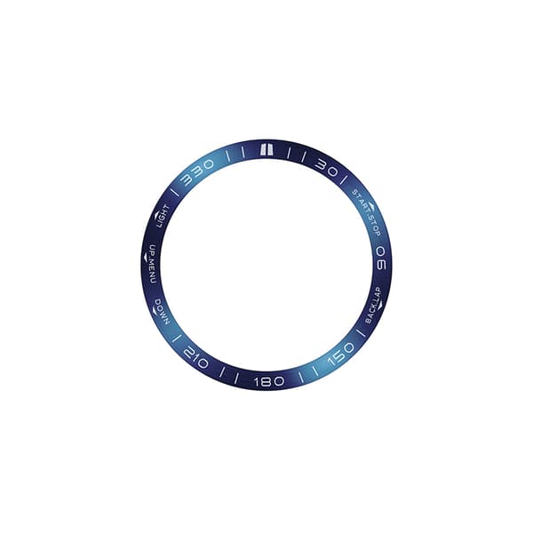 INF Blå & Vit Bezel Ring 47mm AMOLED för Garmin Fenix 8