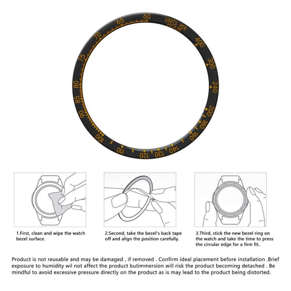 INF Musta ja oranssi kehys Fenix 8:lle (43 mm) - Värikäs versio