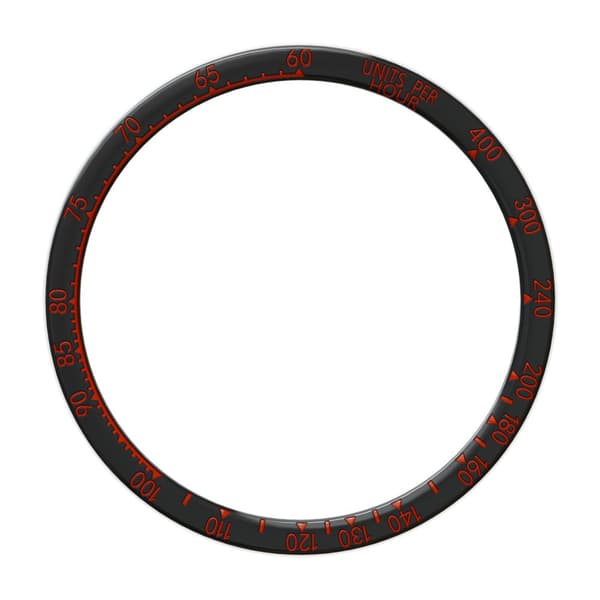 INF Svart og rød ramme for Fenix 8 (47mm) - Fargerik utgave