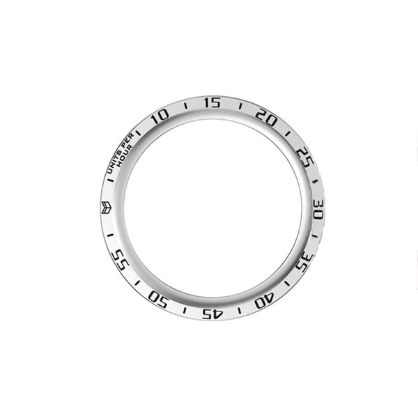 INF Stilfuld sølvramme med sorte markeringer til Samsung Galaxy Watch5 Pro