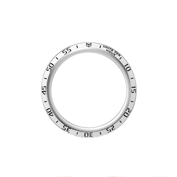 INF Stilfuld sølvramme med sorte markeringer til Samsung Galaxy Watch5 Pro