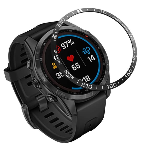 INF Stilig svart Garmin Fenix 7S Bezel - Forbedre klokken din