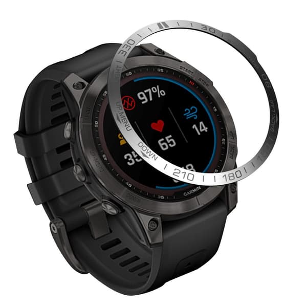 INF Stilig sølvrammering for Garmin Fenix 7/7 Pro