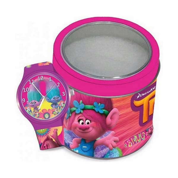 Ur til små børn Trolls TROLLS - TIN BOX (Ø 33 mm)