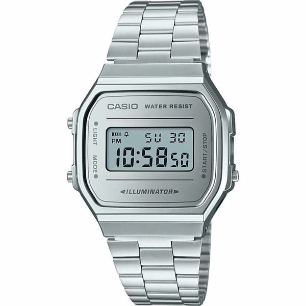 Herreur Casio A168WEM-7EF Grå Sølvfarvet