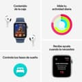 Miniatyrbilde 3 av 7: Klokker for Menn Apple MXGF3QL/A Blå Sølv