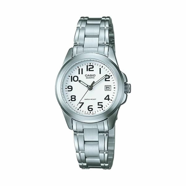 Klokker for Begge Kjønn Casio LTP-1259PD-7BEG Hvit Sølv