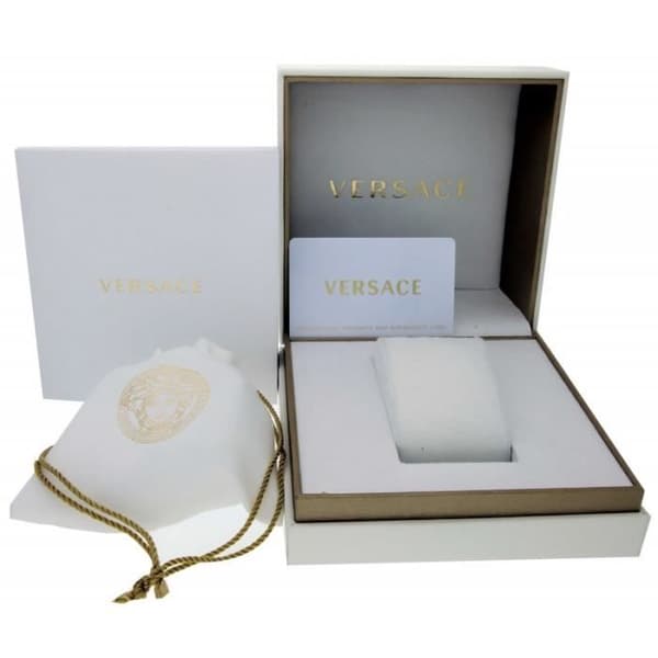 Herrur Quartz - VERSACE - VE3A00220 - Syntetiskt safir - Analog - Vuxen - Blå - Läder - Chic
