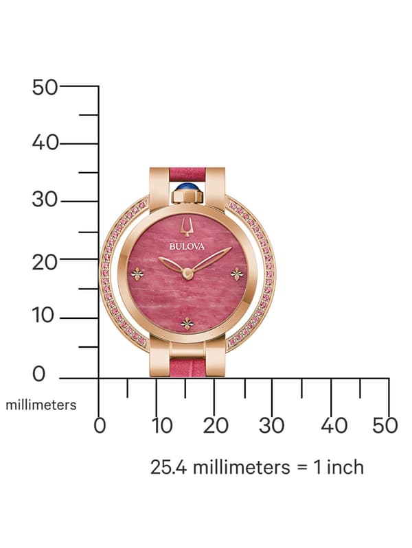 Ladies Watch Bulova 97R103, Quartz, 30mm, 3ATM