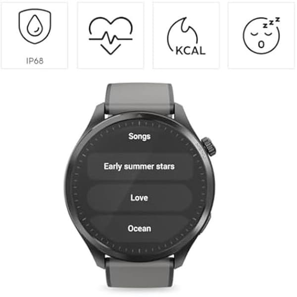 Smartwatch - Hama - 9000 - Inbyggd GPS - AMOLED-skärm 1,43" - Vattentät IP68