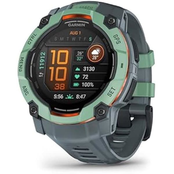 Garmin Instinct 3 GPS-klocka - AMOLED - 50 mm - Vattentålig 10 ATM - Batteritid 24 dagar - Multisport