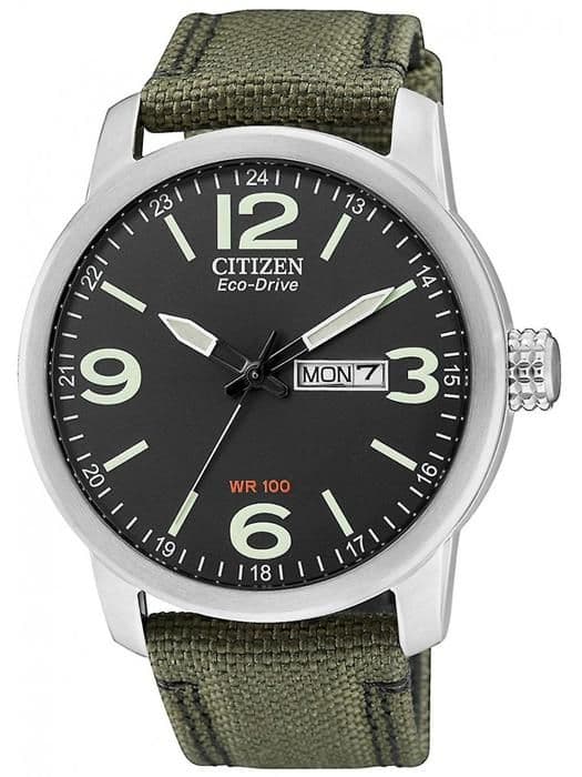 Klocka - Citizen - BM8470-11E - Eco Drive - Analog - Grön - Rostfritt stål