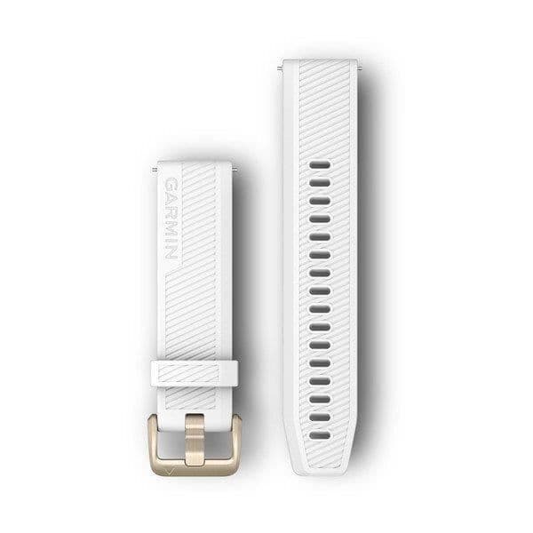 Garmin 2 Quick Release Band - Vit/Guld - 20mm