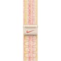 Miniatyrbild 2 av 3: Apple Watch 45 mm Starlight/rosa Nike Sport Loop-armband (MUJY3)
