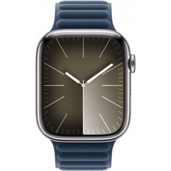 Apple Watch 45 mm Stillahavetsblå magnetarmband, S/M (MTJ93)