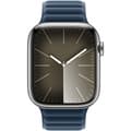Miniatyrbild 3 av 3: Apple Watch 45 mm Stillahavetsblå magnetarmband, S/M (MTJ93)