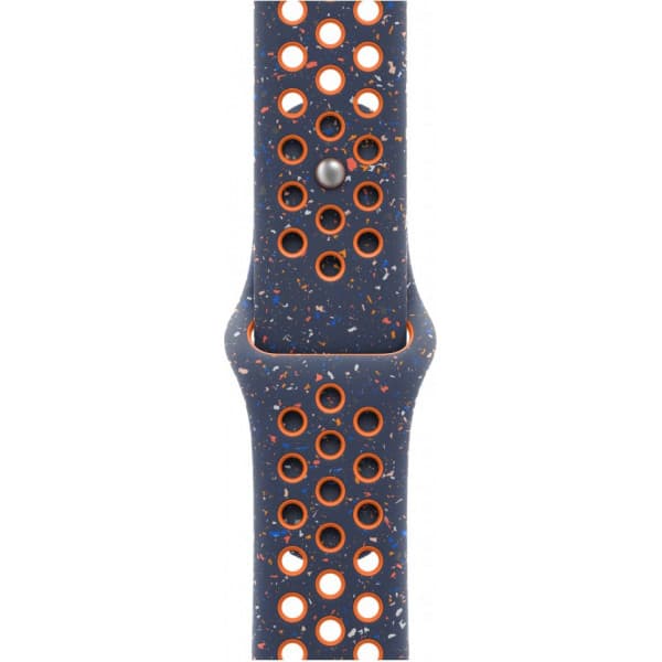 Apple Watch 45 mm Blue Flame/sininen Nike Sport -ranneke, S/M (MUV83)