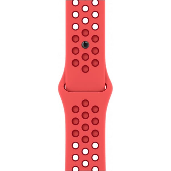 Apple Watch 45 mm Bright Crimson/Gym Red Nike Sport -ranneke (MPHA3)