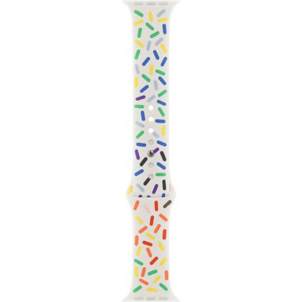 Apple Watch 45 mm Pride Edition sportarmband, M/L (MUQ43)