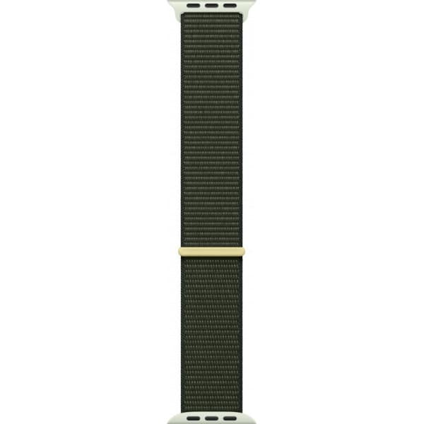 Apple Watch 45 mm Cypressgrön Sport Loop-armband (MT5G3)