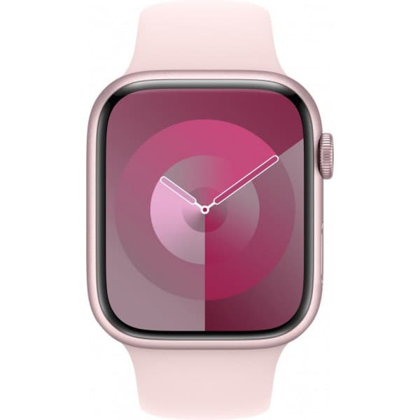 Apple Watch 45 mm ljusrosa sportarmband, S/M (MT3U3)