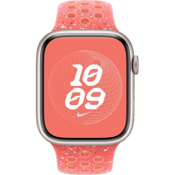 Apple Watch 45 mm Magic Ember Nike Sport-armband, S/M (MUVE3)